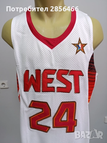 Мъжки потник Mitchell&Ness Kobe Bryant Los Angeles Lakers NBA All-Star размер XL , XXL, снимка 3 - Тениски - 51966295