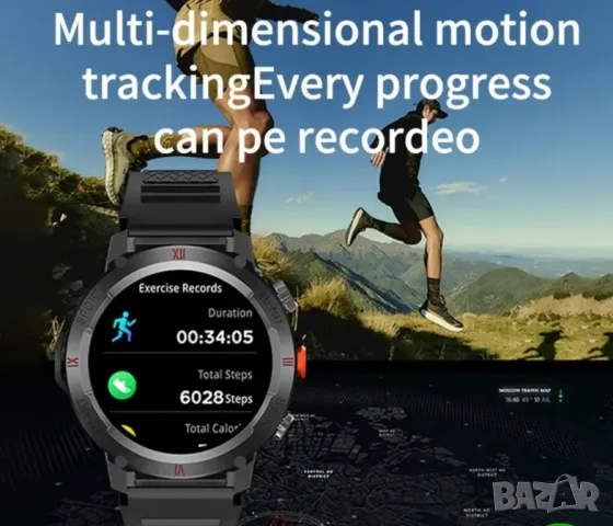 Смарт часовник множество функции плюс фенерче, снимка 7 - Мъжки - 48006400