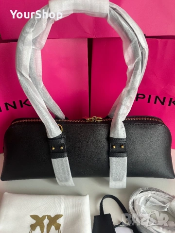 PINKO Escape Bag – голяма кожена чанта | ОРИГИНАЛ , снимка 5 - Чанти - 54048180
