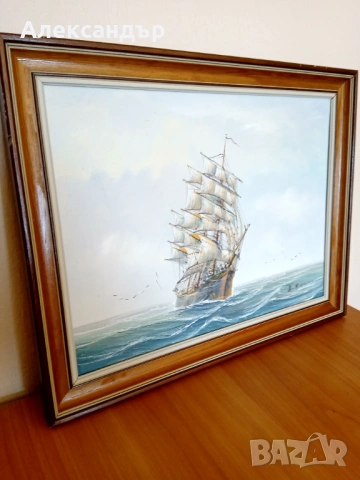 Маслена картина подписана, снимка 6 - Картини - 53919731