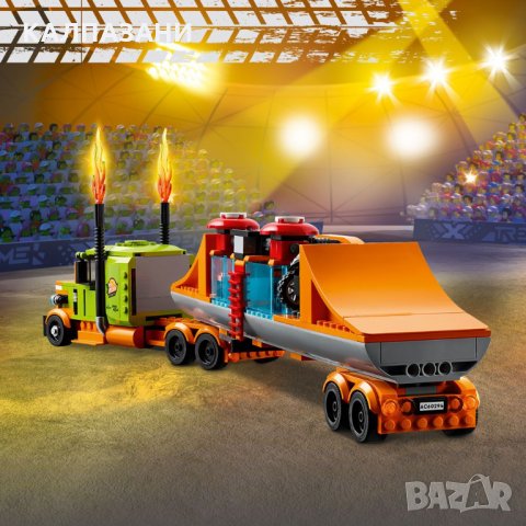 LEGO City Stuntz Каскадьорско шоу с камион 60294, снимка 4 - Конструктори - 35251279