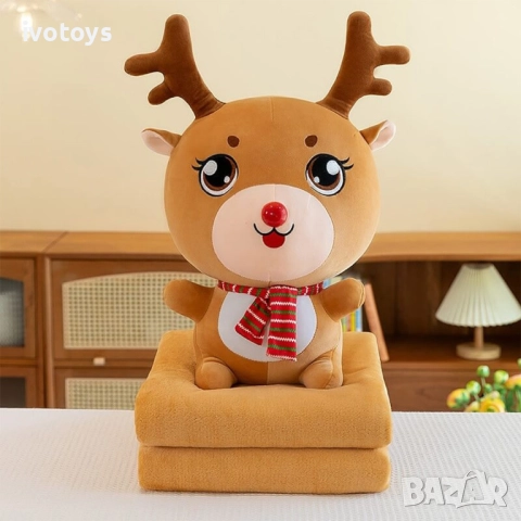 Плюшена играчка 55см, с одеяло 105x160см, снимка 3 - Плюшени играчки - 52268499