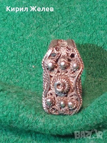 ВЪЗРОЖДЕНСКИ СРЕБЪРЕН РЯДЪК ПРЪСТЕН РЪЧНА КУЮМДЖИЙСКА СТАРА ИЗРАБОТКА ФИЛИГРАННО СРЕБРО 20562, снимка 5 - Антикварни и старинни предмети - 33005243