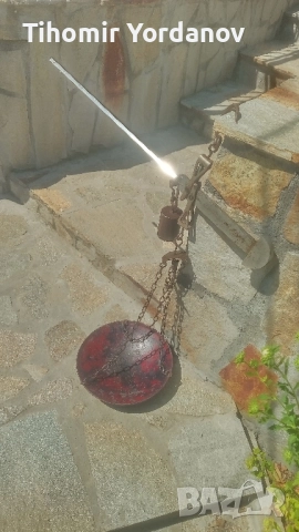 Кантар -Паланца до -50 кг., снимка 3 - Антикварни и старинни предмети - 51479124