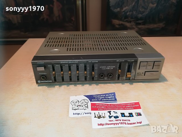 hitachi mini stereo ampli-220v/12v-8ohm, снимка 5 - Ресийвъри, усилватели, смесителни пултове - 29992030