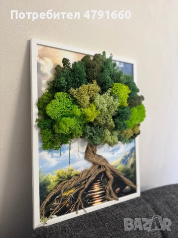 Ръчно изработени картини със скандинавски мъх, снимка 8 - Декорация за дома - 54140265