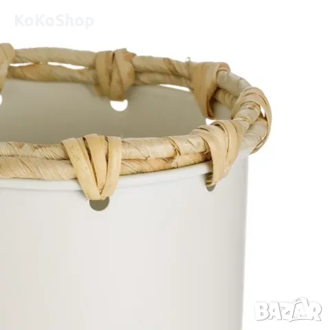 Метална кашпа-18х24.5 см./кашпа, снимка 2 - Саксии и кашпи - 49712033