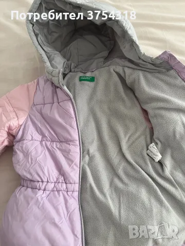 Зимно детско яке за момиче Benetton размер 104, снимка 2 - Детски якета и елеци - 56268390