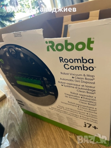 Продавам iRobot Roomba Combo j7+ – Прахосмукачка + Моп + Clean Base, снимка 3 - Други - 52501955