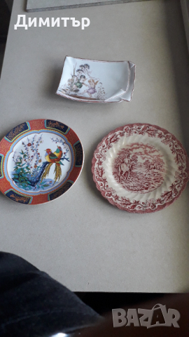 рисувани чинии, снимка 1 - Антикварни и старинни предмети - 36464067
