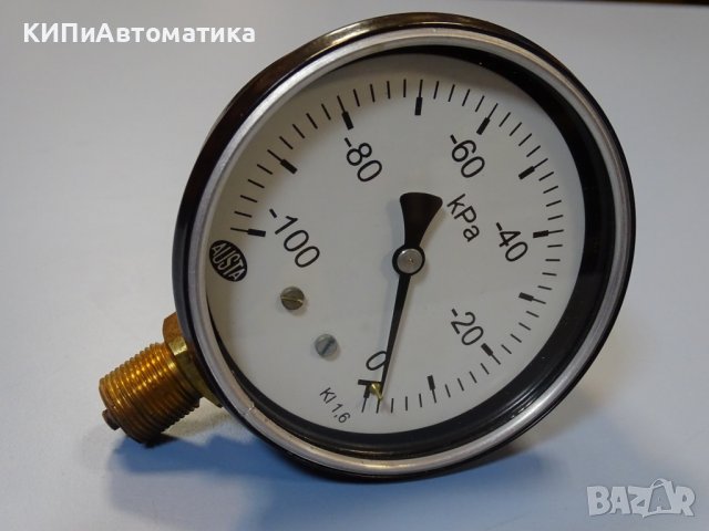 вакуумметър технически AUSTA Ф100, -100/0kPa