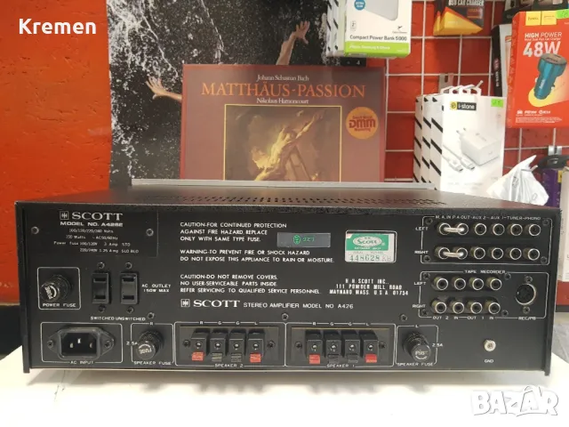 Усилвател SCOTT A426, снимка 2 - Ресийвъри, усилватели, смесителни пултове - 49219651