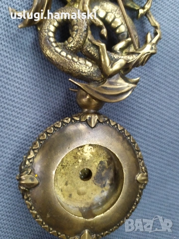 Авторска бронзова скулптура/часовник Влад Маслов, снимка 4 - Антикварни и старинни предмети - 54035466