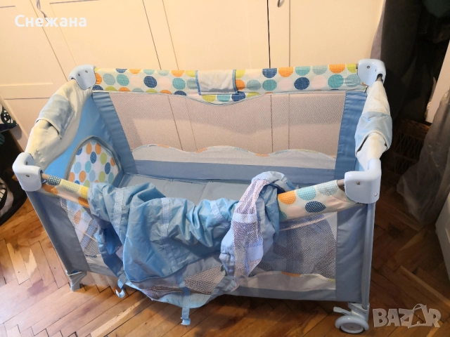 бебешка кошара / сгъваемо легло Bertoni - Rocker, снимка 6 - Кошарки - 51983974