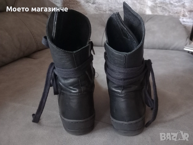 Дамски високи кецове Navvi от естествена кожа – №39, снимка 5 - Дамски боти - 52089151