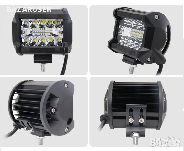 Алуминиев Халоген -LED DC9-32V - 60 W -9.5 см. /250564, снимка 4 - Аксесоари и консумативи - 30708080