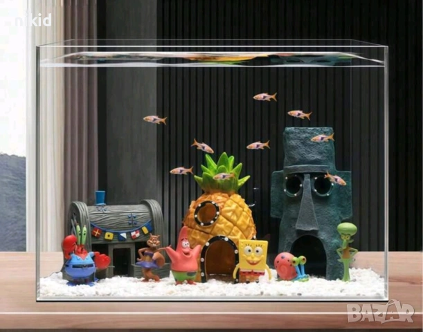 Ананас Къщичката къщичка къща на спондж боб Спонджбоб Квадратни гащи spongebob игра украса аквариум , снимка 12 - Други - 33719081