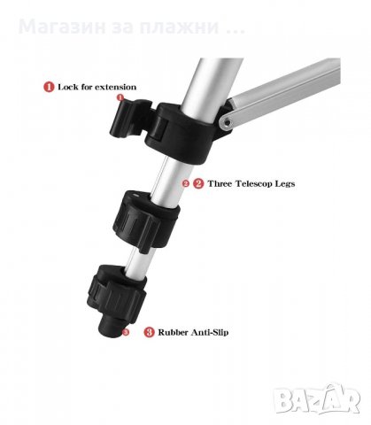 СТАТИВ ЗА КАМЕРА/ФОТОАПАРАТ ТЕЛЕСКОПИЧЕН ДО 110 СМ. - код TF 3110 3120, снимка 18 - Чанти, стативи, аксесоари - 34126068