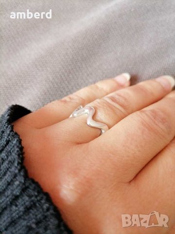 Уникален сребърен пръстен , снимка 5 - Пръстени - 31489736