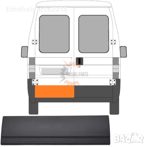 Лайстна задна врата FIAT Ducato-PEUGEOT Boxer- CITROEN Jumper- от 2002 до 2006 год. - ЛЯВО