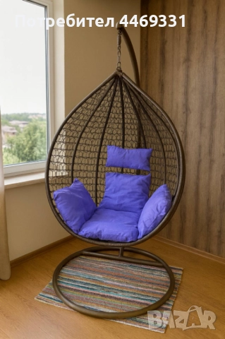 Градинска висяща люлка тип гнездо,яйце–Промоция!
