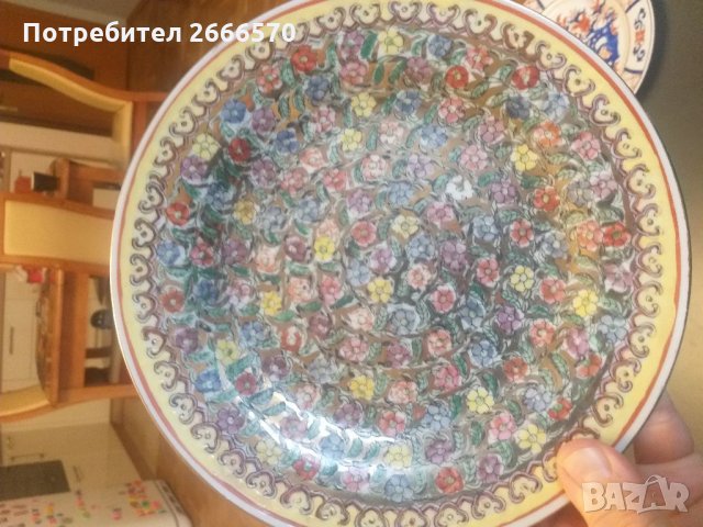 Китайска порцеланова чиния , китай, снимка 4 - Антикварни и старинни предмети - 35025330