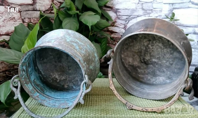 Бакърени котлета/менчета 2/3 л, снимка 2 - Антикварни и старинни предмети - 51294522