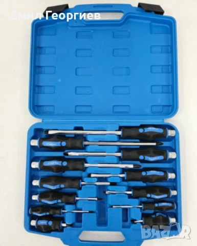 Комплект ударни отвертки 12 броя, снимка 3 - Отвертки - 53195569
