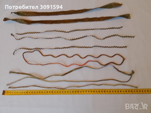 1890г- френски златни метални оплетка, галон, дантела, снимка 9 - Антикварни и старинни предмети - 40791798