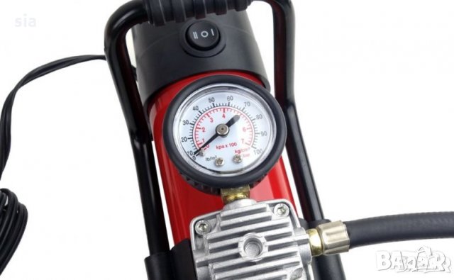 Компресор с манометър за кола, DC 12V, Метален корпус, АComp-06, снимка 4 - Аксесоари и консумативи - 31668644