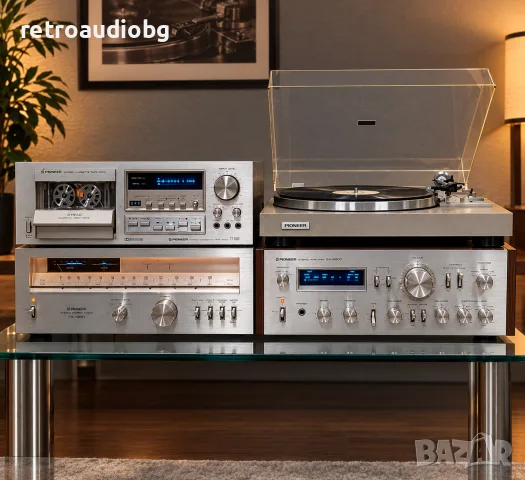 🔥Топ ретро сет PIONEER усилвател SA-8800, тунер TX-7800, дек CT-F850, грамофон PL-514🔥