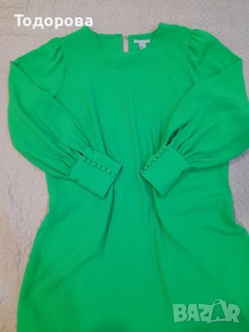 Рокля в пролетно зелено № Л- ХЛ, снимка 2 - Рокли - 54029853