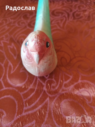 стара руска гумена играчка Папагал 