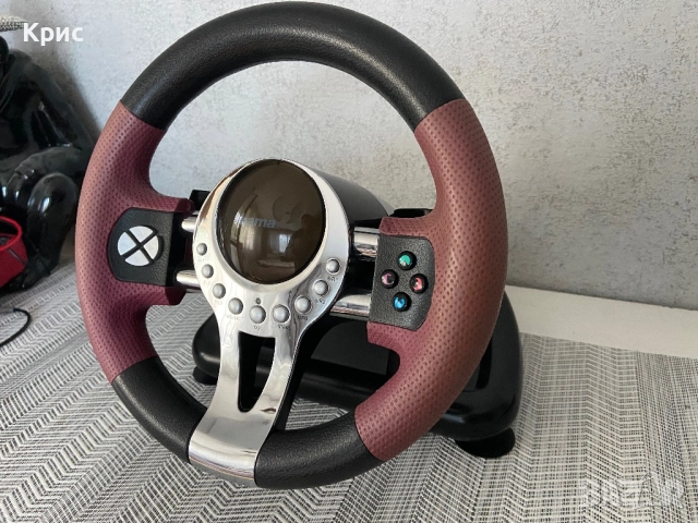 Волан С Педали Hama Thunder V5 PC, снимка 2 - Джойстици и геймпадове - 52218193