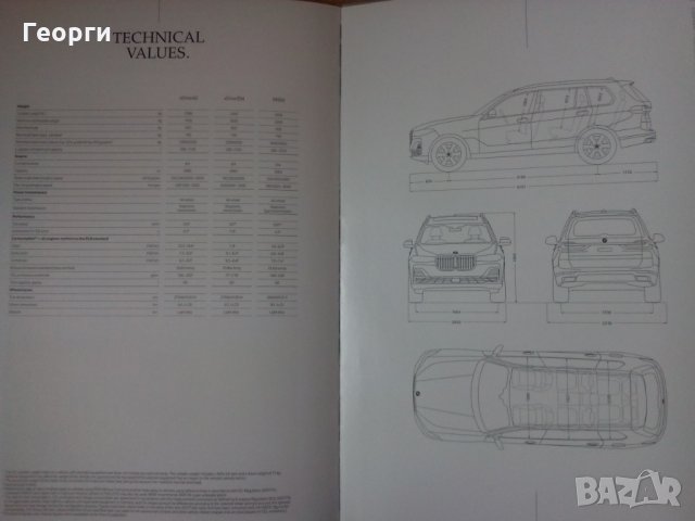 Книга списание брошура каталог за автомобил BMW X7, снимка 8 - Колекции - 29778564