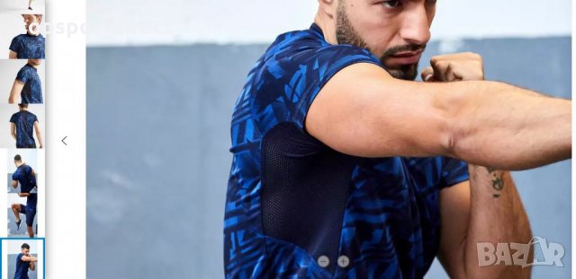 МЪЖКА ТЕНИСКА ЗА КАРДИО ФИТНЕС  DOMYOS внос Франция., снимка 7 - Тениски - 29304272