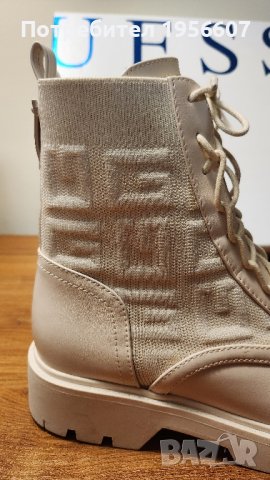 Бежови боти на марката GUESS, снимка 2 - Дамски боти - 42760386