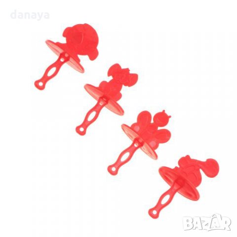 2354 Форми за сладолед на клечка животинки, 4 гнезда, снимка 7 - Форми - 33910762