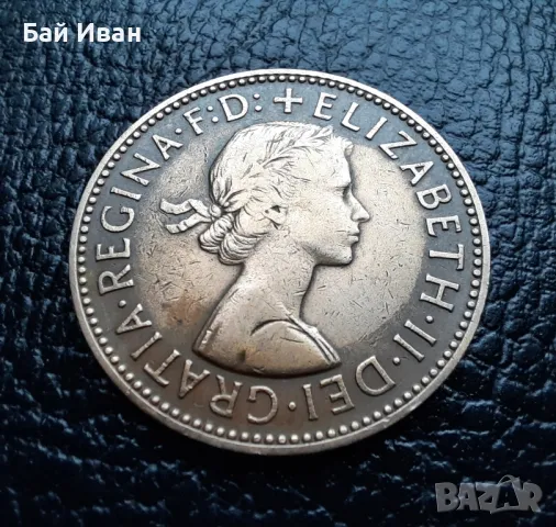 Стара монета 1/2 пени /половин/ 1958 г. Великобритания- бронзова,перфектна !, снимка 12 - Нумизматика и бонистика - 49266582