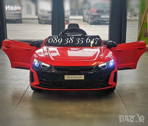 ТОП ЦЕНА!НОВО!Акумулаторна кола AUDI RS E-tron GT с меки гуми,12V батерия , снимка 3 - Детски велосипеди, триколки и коли - 39237473