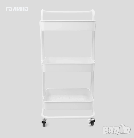,Практична триетажна количка с метални колела и стопери, снимка 4 - Други - 54223083
