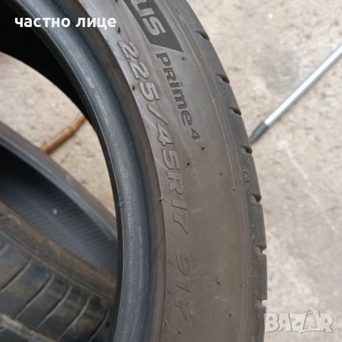 225/45/17 Ханкук две летни гуми, снимка 5 - Гуми и джанти - 53907240