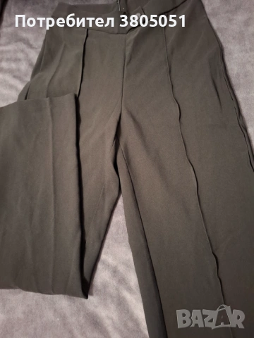 Дамски черен панталон, снимка 2 - Панталони - 54027817