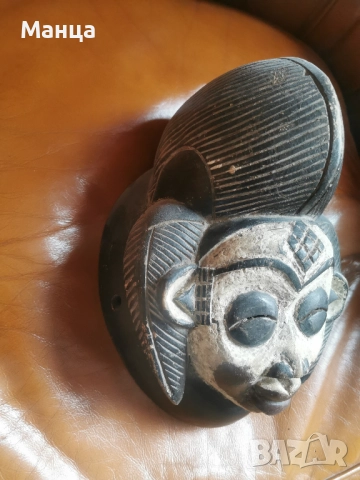 Африканска маска Пуно, снимка 3 - Антикварни и старинни предмети - 52165264