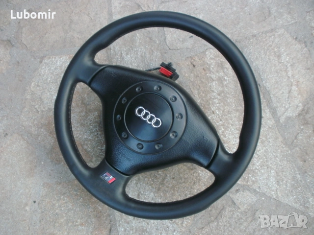 Волан трилъчев , кожен S Line - Audi A4 B5 - 1995 г до 1997 год !, снимка 5 - Аксесоари и консумативи - 53977364