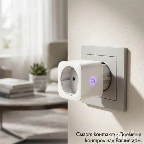 Smart WiFi контакт 16A – дистанционно управление от телефон, снимка 4 - Други стоки за дома - 54203148