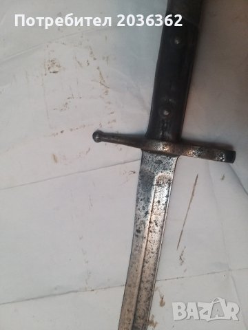 Италиански щик за"Манлихер-Каркано"М1891г., снимка 3 - Антикварни и старинни предмети - 42896034