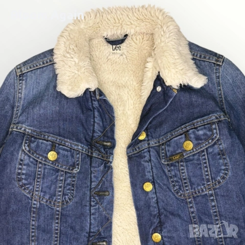 Дамско дебело дънково яке LEE, снимка 4 - Якета - 53056216