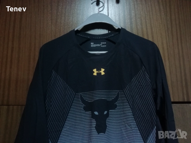 The Rock Under Armour Chase Greatness Dwayne Johnson нова оригинална тениска блуза Fitness фитнес, снимка 4 - Тениски - 52900191