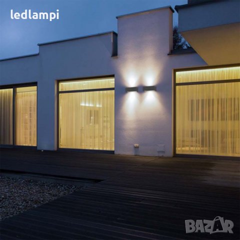 LED Стенен Осветител 24W IP65 Сив, снимка 8 - Външни лампи - 38359559